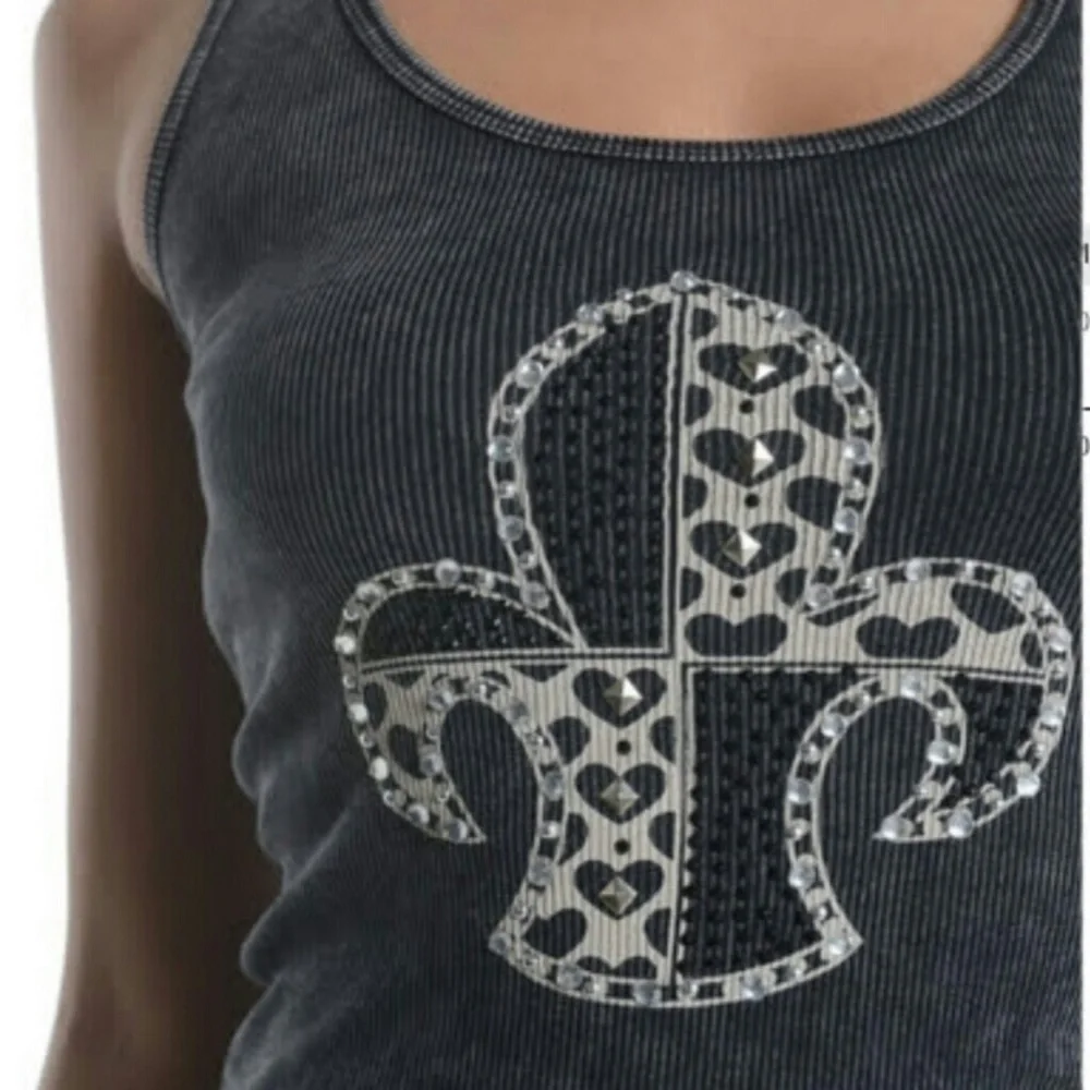 Embellished Ribbed Tank - Picture 3 of 3